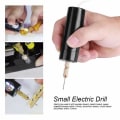 Miniatyrbillede 2 af 5: Mini bærbar elektrisk boremaskine USB lille chuck værktøjer med 3 bits