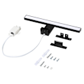 Miniatyrbillede 2 af 5: LED Sort Badeværelsesspejl Lampe 5W 30cm 400lm, Skabslys Kold Hvid 6000K, IP44 Vandtæt Klemmelampe til Badeværelsesmøbler (300mm)