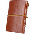 Miniatyrbillede 3 af 5: Vintage Retro PU Læderomslag Notesbog Journal Dagbog, Nautisk Spiral Tom Streng Daglig Notesblok Rejse til at Skrive i, Kraftpapir, Retro Vedhæng Brown