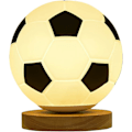 Miniatyrbillede 1 af 3: Fodbold natlys, fodbold 3D illusionslys, fodbold LED-lys med træstativ, USB-oplader, fodboldlys
