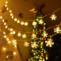 Miniatyrbillede 1 af 5: Snefnug Santa Claus Fe-lys 3M 20stk LED Lyskæde