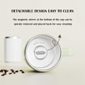 Miniatyrbillede 4 af 5: Genopladelig Selvrørende Kop - Magnetisk Adsorptionsopladning | Elektrisk Selvrørende Rustfri Stålkop 400ml/13.5oz (Grøn)