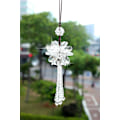 Miniatyrbillede 3 af 3: Hængende Lysekrone Krystalbold Prisme Feng Shui Sol Fanger Vedhæng Fremstilling Bil Ornament(Klar)