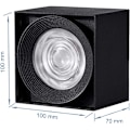Miniatyrbillede 2 af 5: 10W LED loftslampe, IP20, 10x10x7cm (sort-4000K)