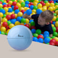 Miniatyrbilde 3 av 5: 100 stk myke plast mini lekeballer i flere farger - knusesikre, ingen skarpe kanter - bruk i barnas ballbinge (100 stk)