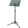 Miniatyrbillede 1 af 3: Orkester Stativ Sort - Musikstativ udtrækkeligt fra 74 - 127 cm - Perforeret nodestativ med hurtigudløsning