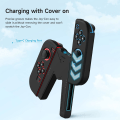 Miniatyrbillede 4 af 6: Opladningsgreb til Nintendo Switch/OLED, Joystick Opladning Komfort V-Formet Spilgreb Controller med Batteriindikatorer