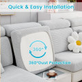 Miniatyrbild 3 av 5: Soffaöverdrag, Universal Stretch Soffaöverdrag L-Form, Hörnsoffaöverdrag För 1/2/3 Sitsplatser Soffa Kudde Skydd Överdrag Stor Enkelsits Överdrag
