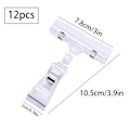 Miniatyrbillede 2 af 4: 12 stk. roterende prisskilt display clips holder klar varemærke skilt clips prisskilt display stand