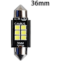 Pikkukuva 1 / 5: 36mm C3W LED-polttimot Canbus 3030 6-SMD Ei virhettä Auton sisätilan karttavalot Kattovalot Lukuvalot 12V/24V 3W Autolamppu (Valkoinen, 36MM)