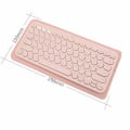 Miniatyrbild 3 av 5: PU Läder Bärbar Tangentbord Väska Förvaring Väska Dammtät Skyddande Väska för Logitech K380 Multi-Device Bluetooth Tangentbord (Svart)