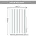 Miniatyrbillede 4 af 5: Bruseforhæng 180x200 cm Hvid Havskaller Vandafvisende Anti-skimmel Bruseforhæng Polyester Badeforhæng til Badeværelse