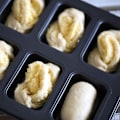 Miniatyrbillede 6 af 7: 2 Pak Mini Brødform - 8 Hullet Non-Stick Mini Brødform Brownie Kageform Brødforme Kulstofstål Bageform