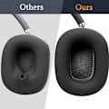 Miniatyrbillede 2 af 6: Beskyttende silikone ørepropper til AirPods Max, svedafvisende, let vaskbare, holdbare Black