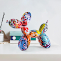 Miniatyrbillede 2 af 5: Resin Kreativ Dyrefigur Ballon Hund Statue Moderne Dekoration til Hjem Soveværelse Stue, A