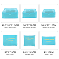 Miniatyrbilde 2 av 5: 6PCS Reisearrangør Pakkekuber Sett Holdbare Reisebagasjearrangører Koffertoppbevaringsposer Kompresjonsposer for Reisetilbehør
