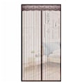 Miniatyrbillede 1 af 4: Magnetisk Myggenet Gardin Insektdørsskærm Høj Densitet Flue Bug Myg Mesh Gardin 90*210cm (Kaffe-Ren)