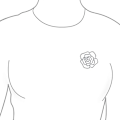 Miniatyrbillede 3 af 3: Statement Glitrende Fest Rose Blomst Form Åben Pavé Krystal Bryllup Broche Tørklæde Nål