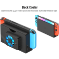 Pikkukuva 2 / 6: Ulkoinen jäähdytystuuletin Switch OLED:lle, 3 nopeusvaihtoehtoa Lämpöhajonta Jäähdytin Vaihto Takaosa Yhteensopiva Nintendo Switch OLED Telakan kanssa
