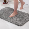 Miniatyrbilde 1 av 5: Tepper Badematte Baderomsteppe Sengmatte Antislipp Badematte Badematte Absorberende Dusjmatte Vaskbar Dørmatte for Stue Soverom Bad 50 x 80 cm
