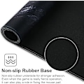 Miniatyrbillede 3 af 6: Gaming Mousepad, Udvidet Mousepad med Syet Kant 90x40cm Skrivebordsunderlag til Gaming/Kontor/Forretning