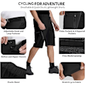 Pikkukuva 4 / 4: MTB-housut, miesten pyöräilyhousut, nopeasti kuivuvat MTB-shortsit, miesten maastopyörähousut, pyöräilyshortsit säädettävillä tarranauhoilla Asian Code 4XL/US Code 2XL