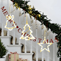 Miniatyrbilde 5 av 5: 3 stk. julevindulysdekor LED sugekopplampe