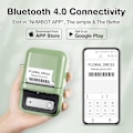 Miniatyrbillede 2 af 7: B21 Etiketprinter, Bluetooth-mærkningsprintet med stregkoder, udskrivningsstørrelse 20-50 mm, med 1 rulle startpapir