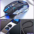 Miniatyrbillede 2 af 5: RGB Multifarvet Ekstern USB Trådløs Spilmus Lydløs Mekanisk Spilmus RGB Lys 3200 DPI 7 Knapper til Bærbar Computer Desktop Computer