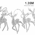 Miniatyrbillede 2 af 5: Hjortelys 1,5m 10 LED Jul Elg Form Varm Hvid