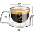 Pikkukuva 2 / 5: Kaksiseinäiset kahvikupit, kahvikupit kahvoilla 2x 200ml, latte