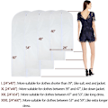 Miniatyrbillede 3 af 5: Klart tøjpose 60 x 120 cm (24'' x 48'') Lang dragtpose Støv Mølsikre tøjposer Hvid Åndbar Fuld lynlås Støvomslag Pakke med 6