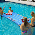 Miniatyrbillede 5 af 5: Oppustelig Pool Party Flydende Flåde Multifunktionel Øl Ping Pong Luftmadras Oppusteligt Øl Ping Pong Bord til Strand Swimmingpool Camping