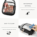 Pikkukuva 4 / 5: Läpinäkyvä Sling Bag -laukku, Läpinäkyvä Vyölaukku Stadionhyväksytty Crossbody-laukku Naisten Kestävä Läpinäkyvä Rintalaukku Säädettävällä Hihnalla