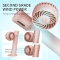 Miniatyrbillede 2 af 5: Bærbar USB-blæser med klemme, spray, bordvand, elektrisk blæser, lille mini håndholdt blæser, støjsvag, kraftfuld LED, genopladelig batteriblæser, bærbar kontorblæser