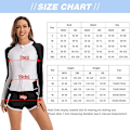 Miniatyrbild 3 av 5: Kvinnors Surfdräkt Atletisk Baddräkt Rash Guard Långärmad,M