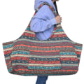 Pikkukuva 4 / 5: Suuri Bohemian-tyylinen joogakassi taskuilla