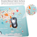 Miniatyrbillede 2 af 5: Gaming Mousepad Stor Mousepad Bordsmåtte Stor Størrelse Stilfuld Patent Skrivebordsmåtte Gummibund med Glatte Overflader Skridsikker