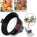 Miniatyrbillede 3 af 4: LED Indbygget Spotlight, 5W 6 Pakke Cool White 6000K (Sort)