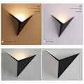 Miniatyrbillede 3 af 5: Moderne indendørs LED væglampe trekant væglampe jern korridorlampe til soveværelse trapper (varmt lys 3000K)