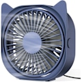 Miniatyrbilde 1 av 5: USB Skrivebordsvifte, Bærbar Mini Skrivebordsvifte, 3 Hastigheter, 360° Rotasjon, USB-vifte for Hjemmekontor, Laptop, PC, Skrivebord, Bordvifte
