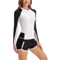 Miniatyrbilde 4 av 5: Kvinners Surf Suit Athletic Badetøy Rash Guard Lang Ermet, S