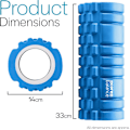 Miniatyrbilde 5 av 5: Core Balance Foam Roller for dypvevsmassasje, Trigger Point Grid Sports Massasjeapparat, Fitness Gym Physio (Blå)