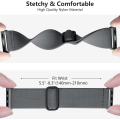 Miniatyrbilde 4 av 6: Loop-reim kompatibel med Apple Watch-reim, justerbar strekkbar nylonflettet sportsreim for iWatch SE Serie 9/8/7/6/5/4/3/2/1