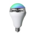 Pikkukuva 5 / 5: RGB LED -lamppu kaiuttimella E27, 12 W, valkoinen, 14 x 8 x 8 cm