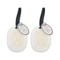 Miniatyrbillede 1 af 3: Duftende voksposer, 2 stk. duftposer, voksfremstillede garderobesluftfriskere, langtidsholdbare (beige)
