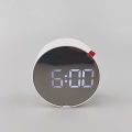 Miniatyrbillede 2 af 4: Vækkeur Spejl Vækkeur LED Digital Snooze Bordur Alarm Lys Elektronisk Stor Tid Temperatur Display Hjem