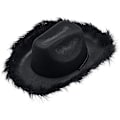 Miniatyrbilde 4 av 5: Kvinners Filt Cowboyhatt for Fint Antrekk, Rollespill, Cosplay, Bursdagsfest, svart