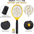 Miniatyrbild 3 av 4: Elektrisk Flugsmällare Bug Zapper Batteridriven Flugdödare Inomhus & Utomhus Skadedjursbekämpning Mygg och Insektsfångare Racket