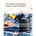 Pikkukuva 5 / 5: Kannettava Bluetooth-kaiutin, Mini Bluetooth 5.0 -kaksoispariliitto langaton kaiutin, vedenpitävä stereobasso matkustamiseen, uima-altaaseen ja ulkosuihkuun (musta)